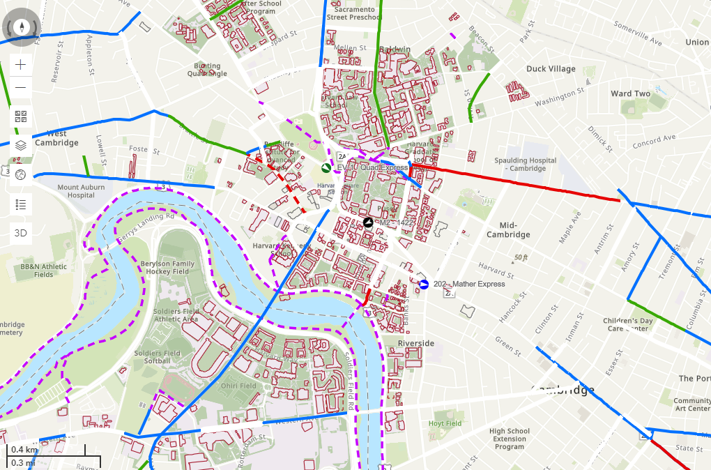 Map of harvard square