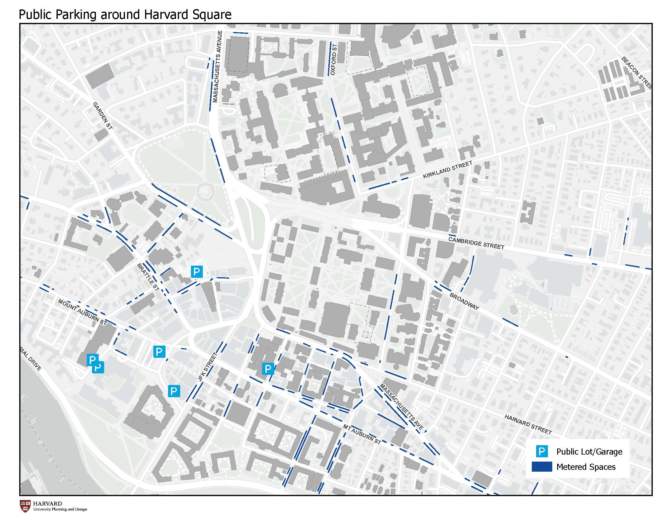 Public Parking around Harvard Square
