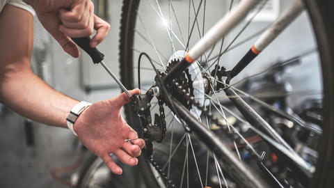 Bike Being Repaired