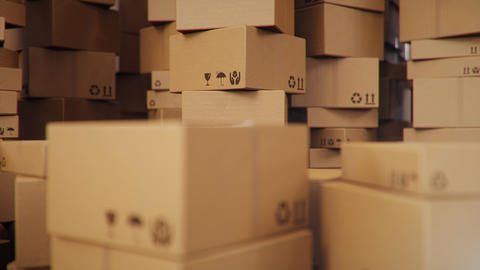 Room full of packages
