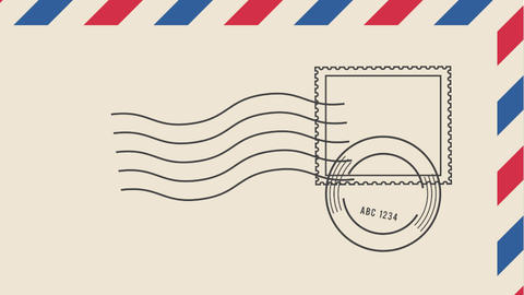 Envelope with post office markings