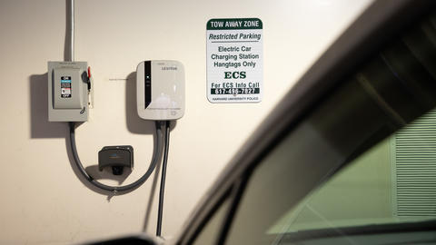 EV Charging Station in garage