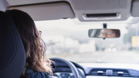 Person in car