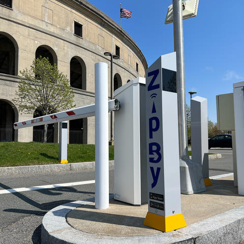 ZipBy entrance at Webster Lot