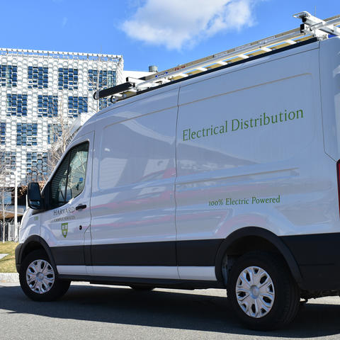 EV van in front of SEC
