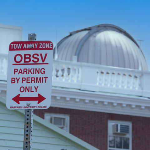 Observatory parking sign