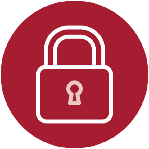 Icon with padlock