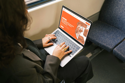 Person working on their laptop